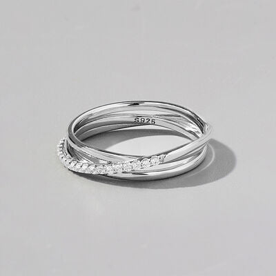 Overlay Sterling Silver Ring