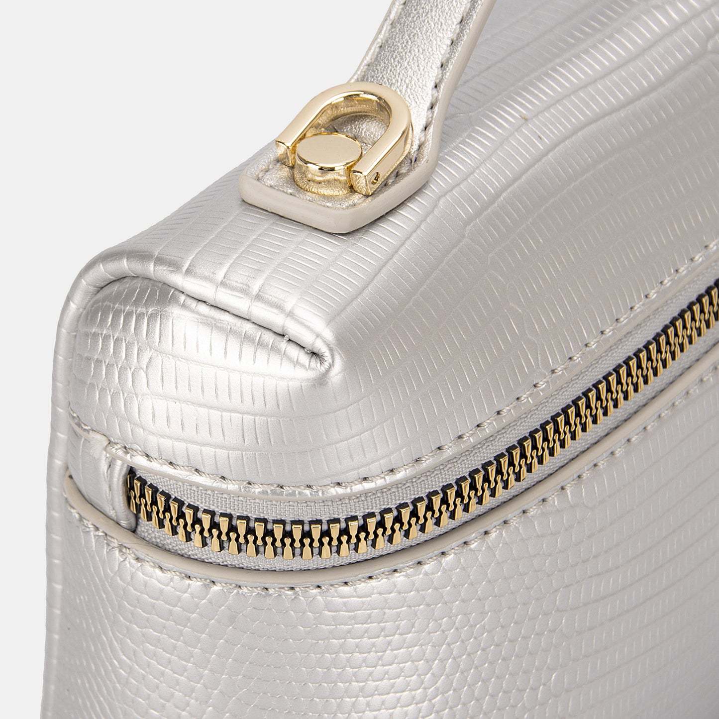 David Jones Texture Leather Handbag