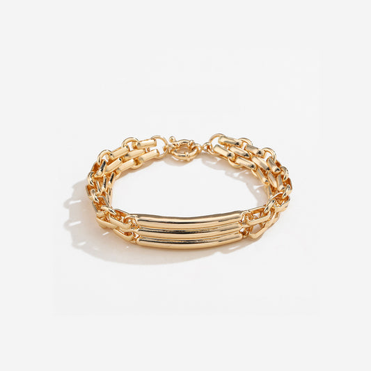 Gold Plated Alloy Chain Bracelet