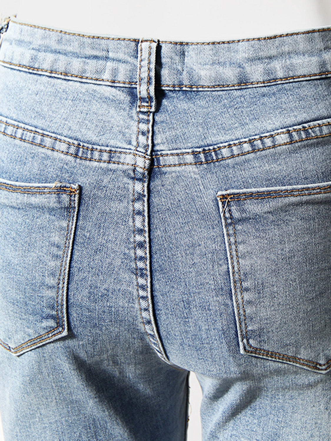 Button Bootcut Jeans