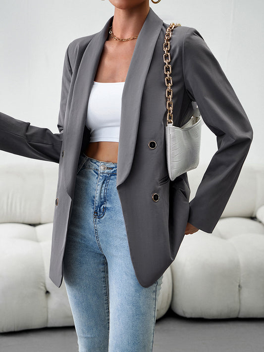 Long Sleeve Buttoned Jacket