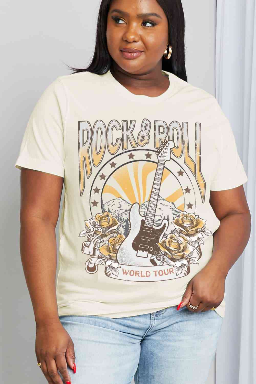 Rock & Roll World Tour Graphic T-Shirt