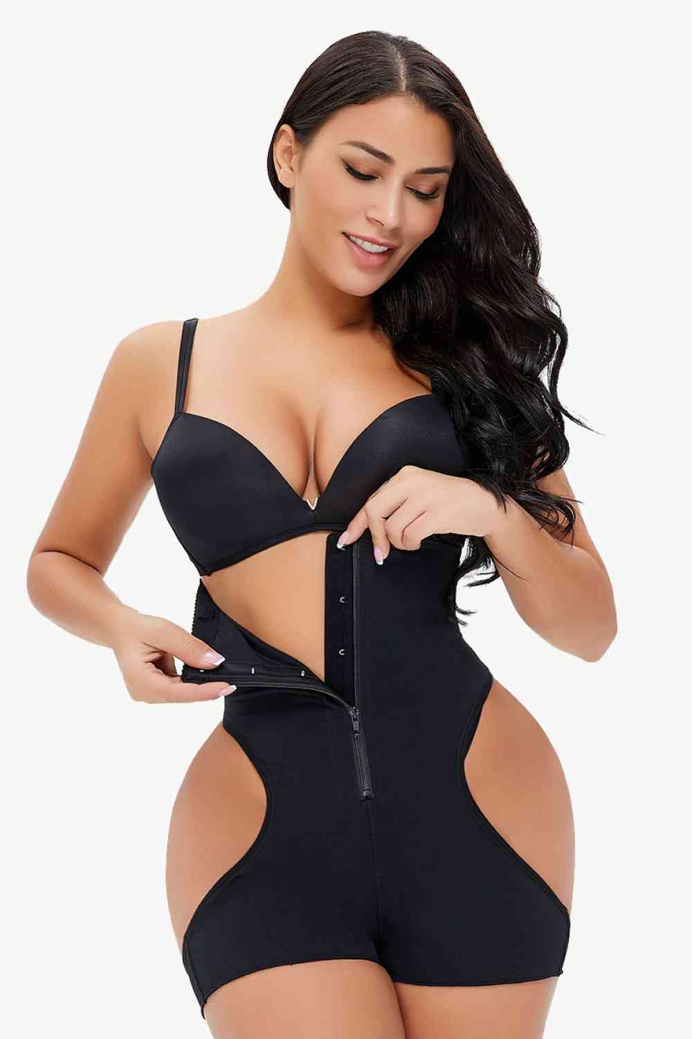 Full Size Cutout Under Bust Shaping Bodysuit