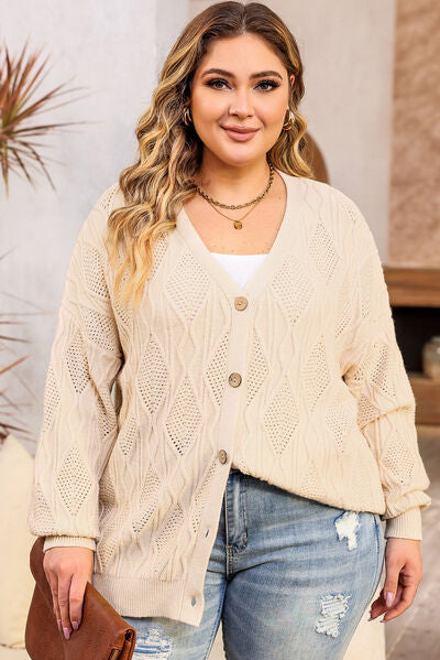 Plus Size Cable Knit Sweater