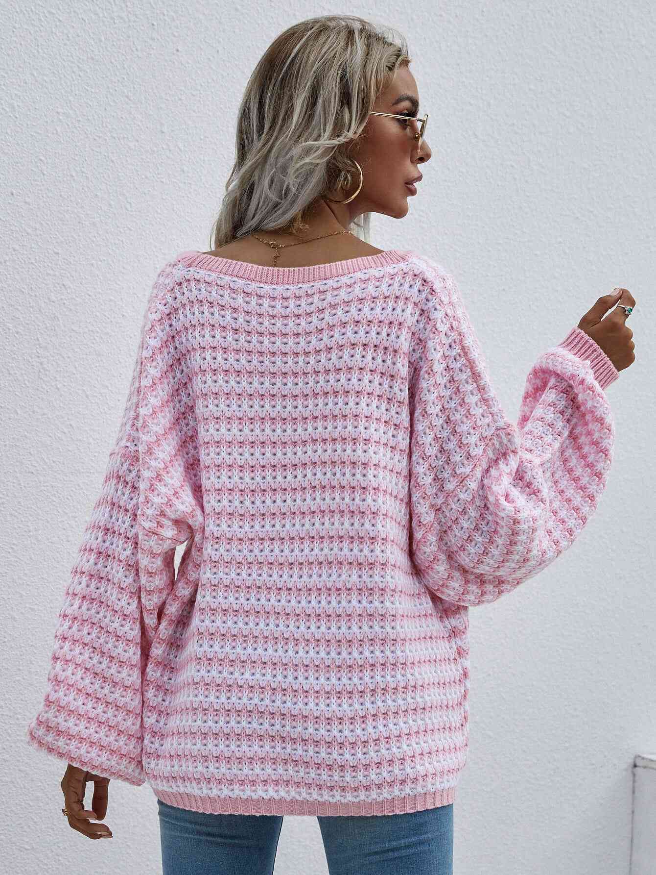 Stripe Drop Shoulder Sweater
