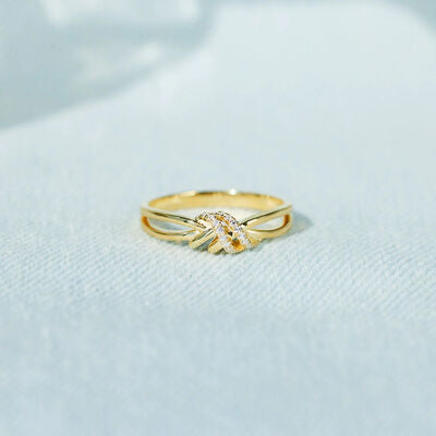 Wrapped Knot 18K Gold Plated Ring