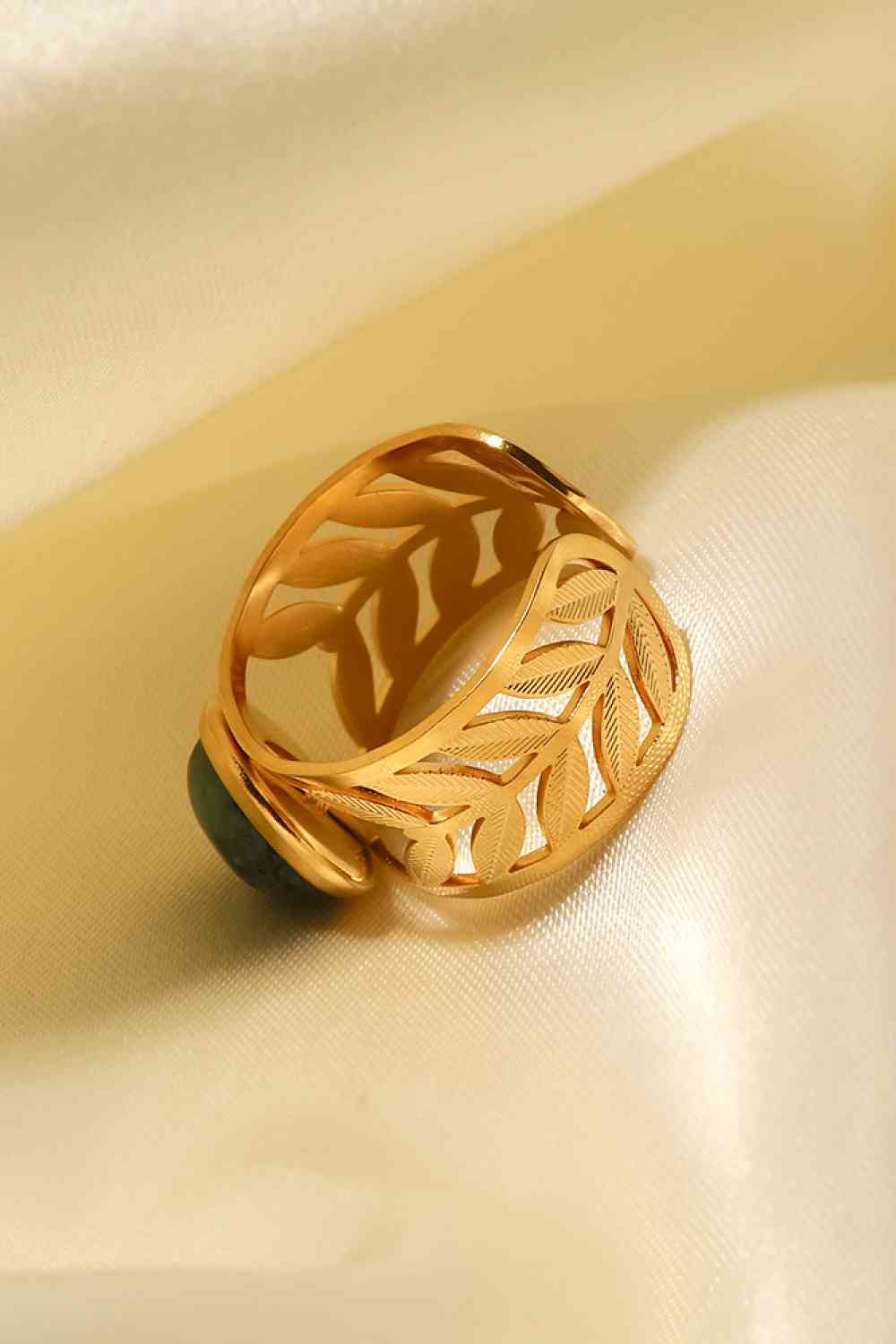 Leaf 18k Gold Plated Ring