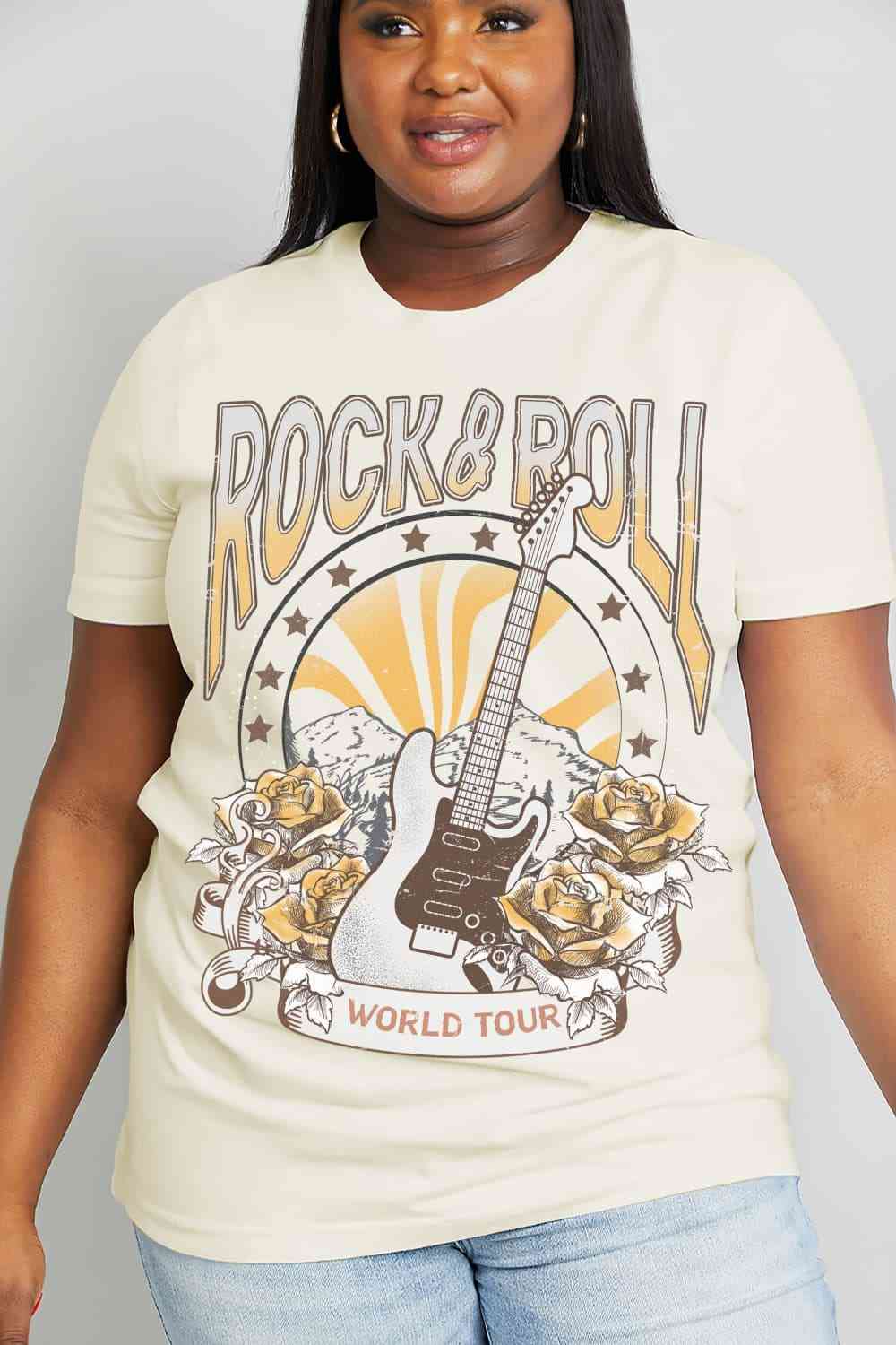 Rock & Roll World Tour Graphic T-Shirt