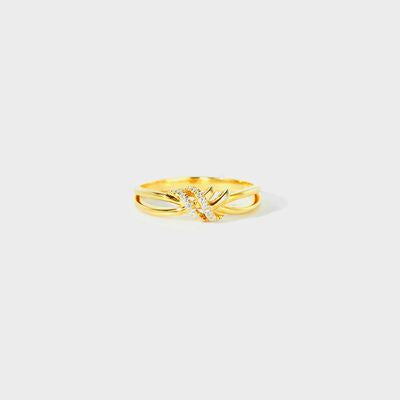 Wrapped Knot 18K Gold Plated Ring